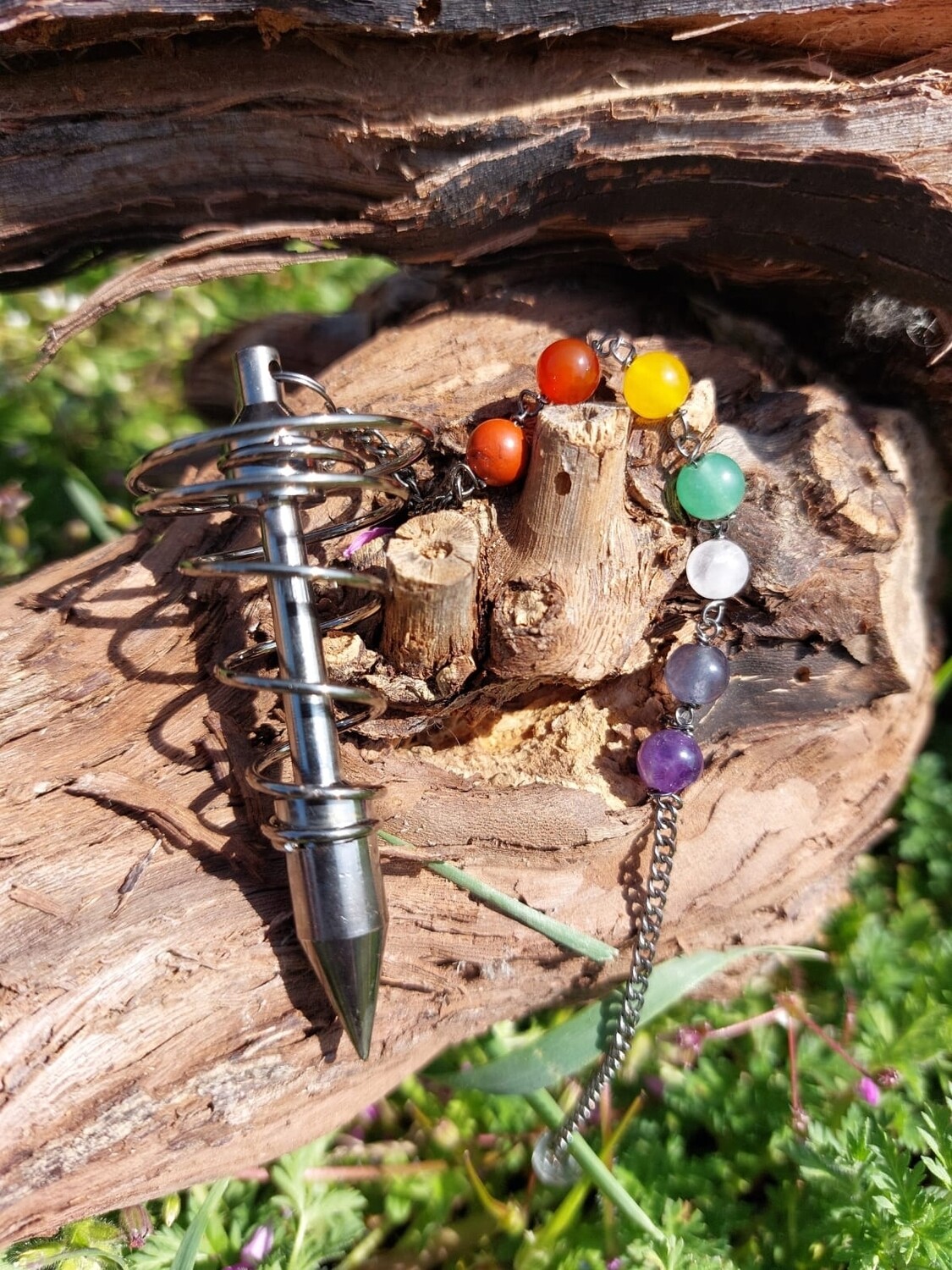 Pendel metaal met chakra’s