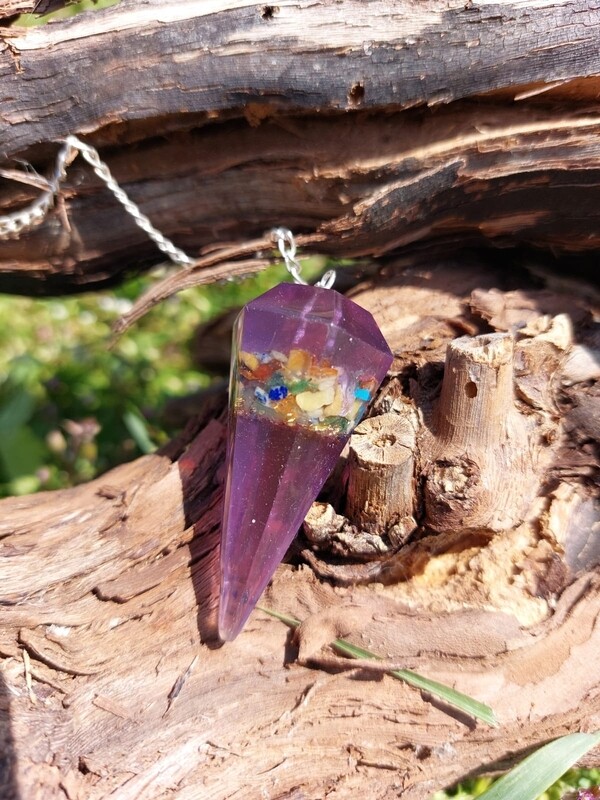 Pendel Amathist/Chakra &#39;s