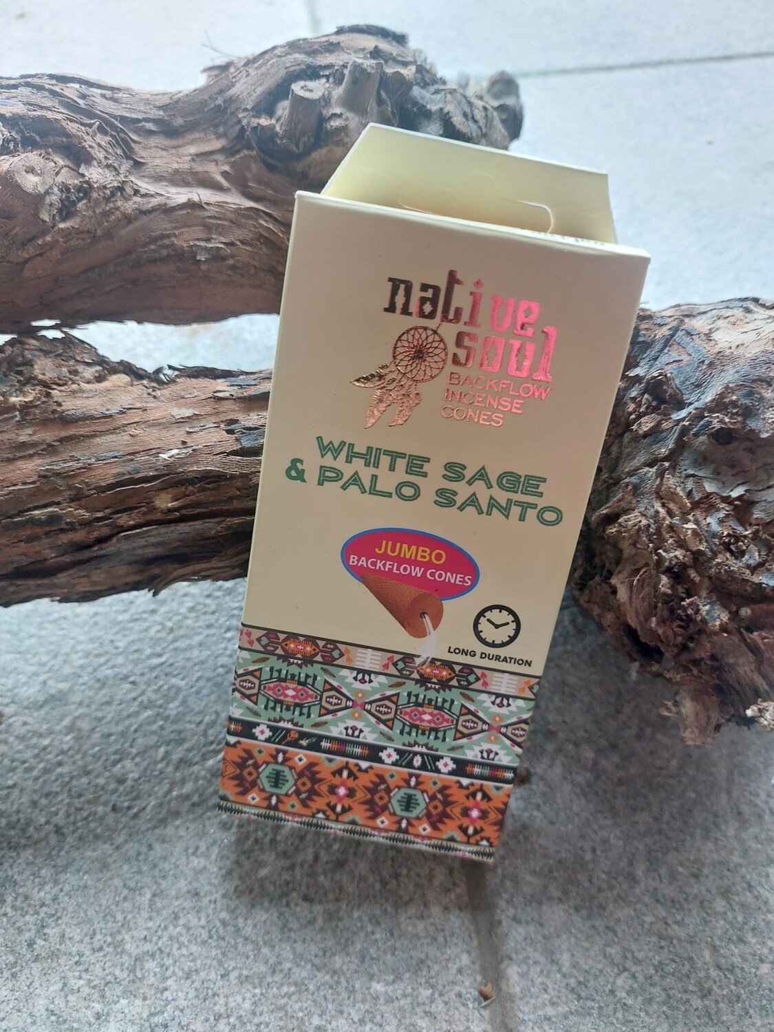 Wierook Kegels White Sage &amp; Palo Santo