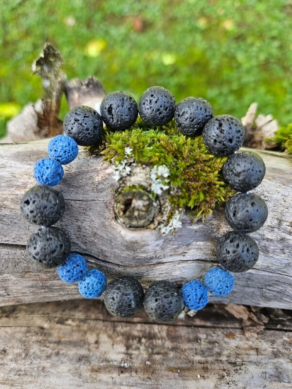 Armband Lavasteen 10 mm