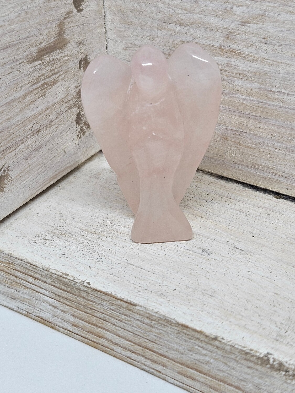 Engel Rozenkwarts +/-4 cm