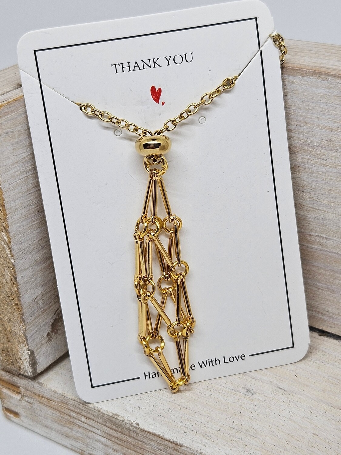 Hanger Edelsteennetje, Kleur: Goud