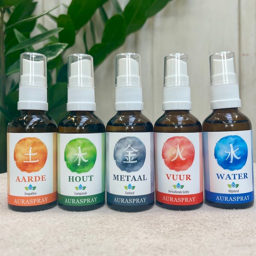 Complete set auraspray Vijf elementen