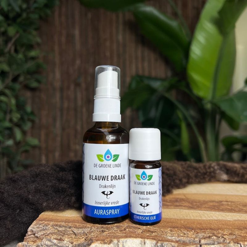 Blauwe Draak Auraspray, drakenlijn