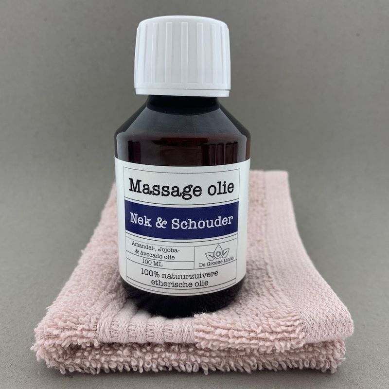 Massage olie, Nek &amp; Schouders, 100ml