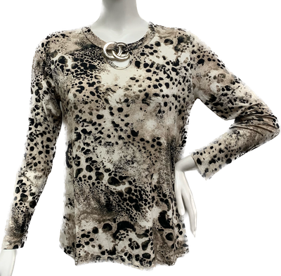 casacca animalier Carla Ferroni 10406