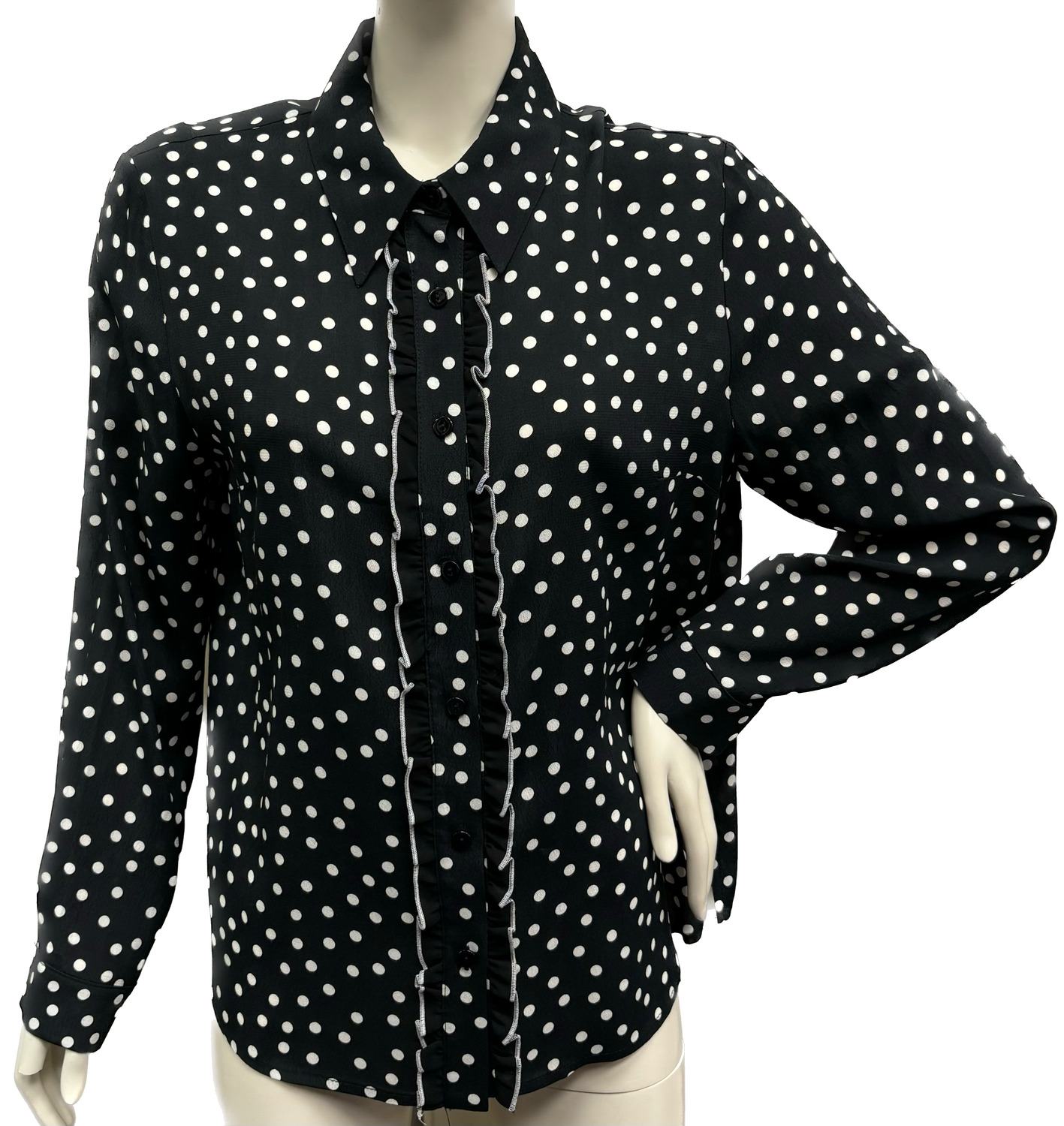 camicia a pois Carla Ferroni 10448