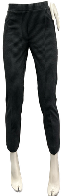 pantalone gessato con elastico in vita Carla Ferroni 17732
