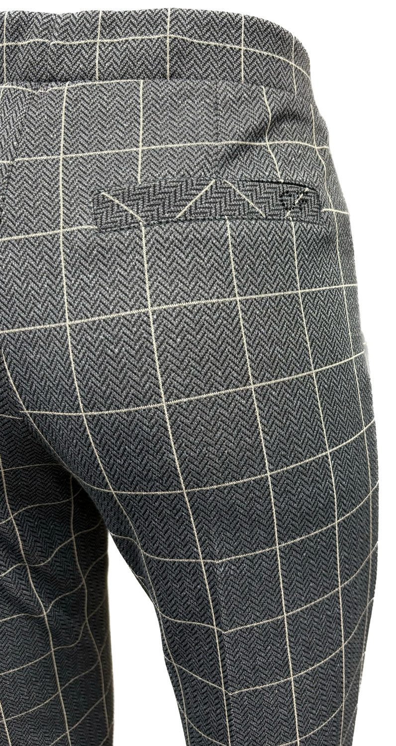 pantalone con elastico in vita a quadri Carla Ferroni 17809