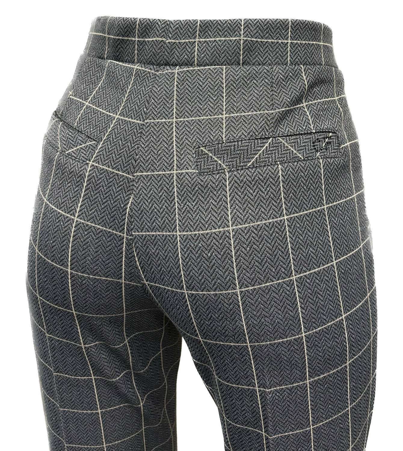 pantalone con elastico in vita a quadri Carla Ferroni 17809