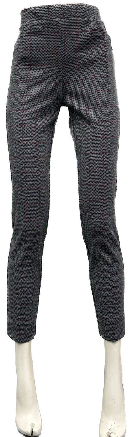 pantalone con elastico in vita a quadri Carla Ferroni 17809