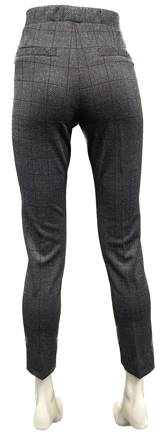 pantalone con elastico in vita a quadri Carla Ferroni 17809