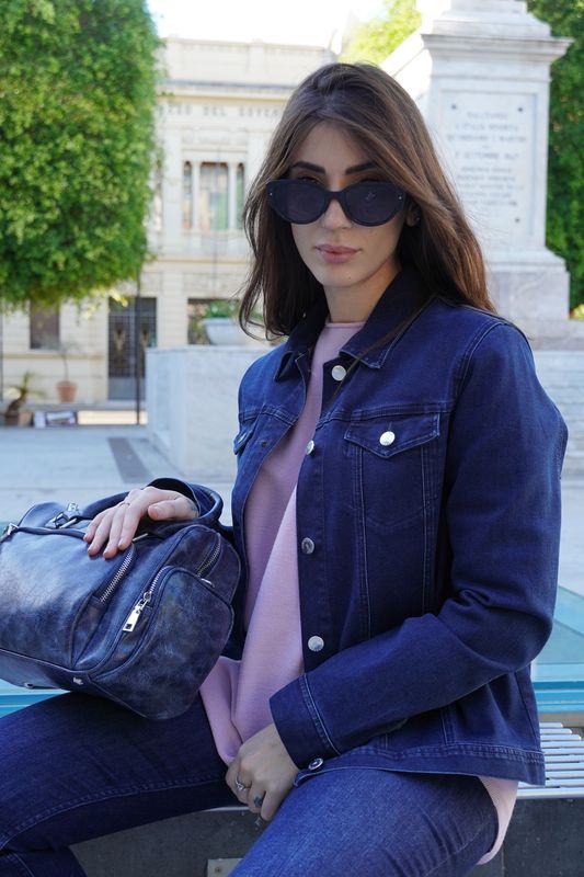 giacca di jeans Carla Ferroni 17802