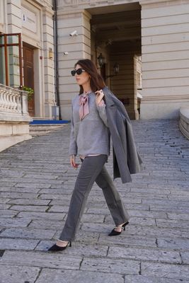 pantalone con zip Carla Ferroni 17777