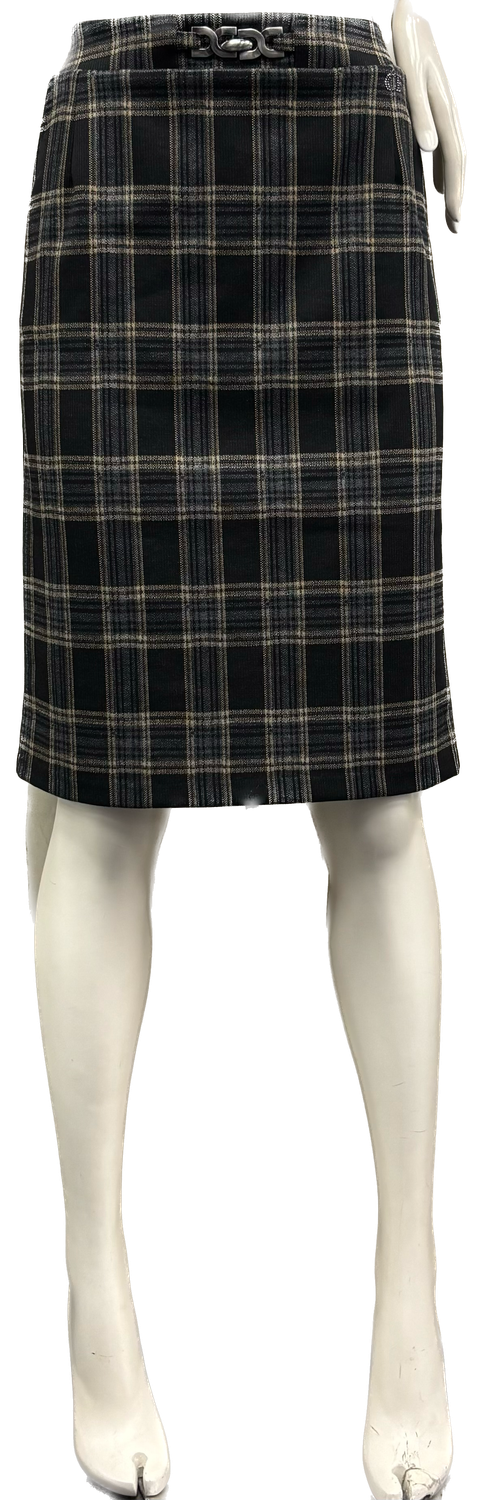 gonna tartan con tasche Carla Ferroni 17842