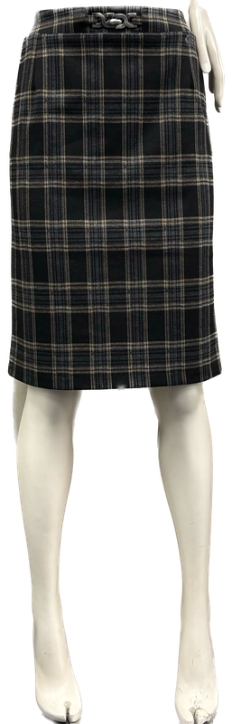 gonna tartan con tasche Carla Ferroni 17842