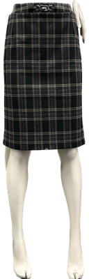 gonna tartan con tasche Carla Ferroni 17842