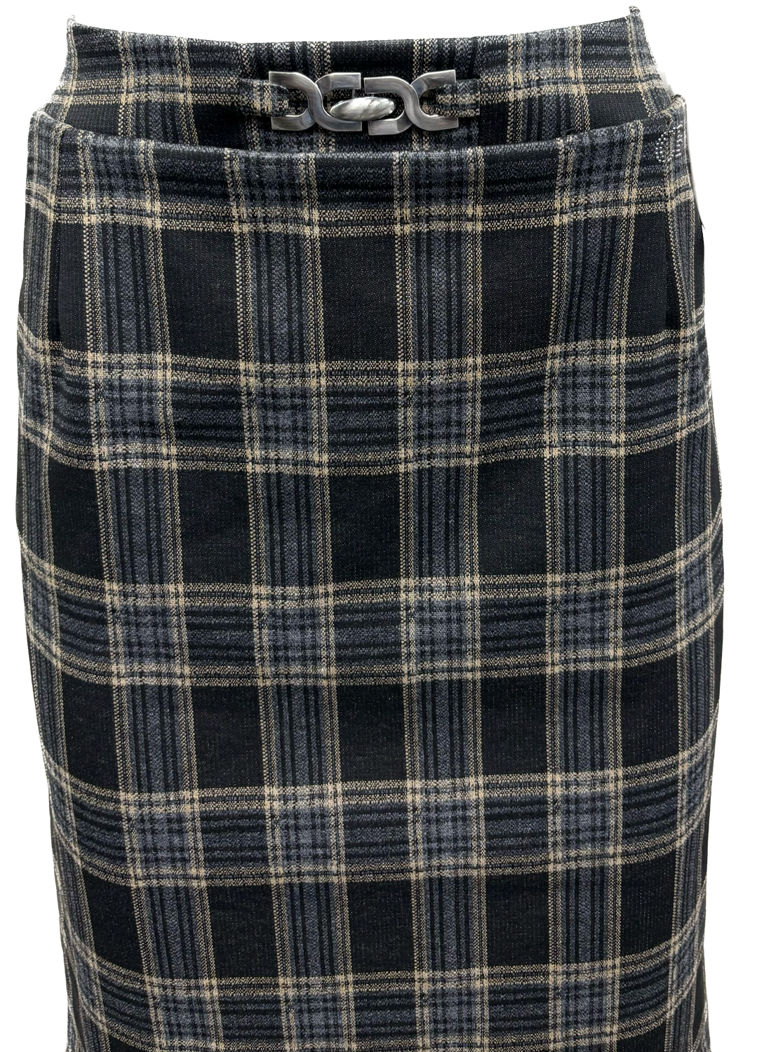 gonna tartan con tasche Carla Ferroni 17842