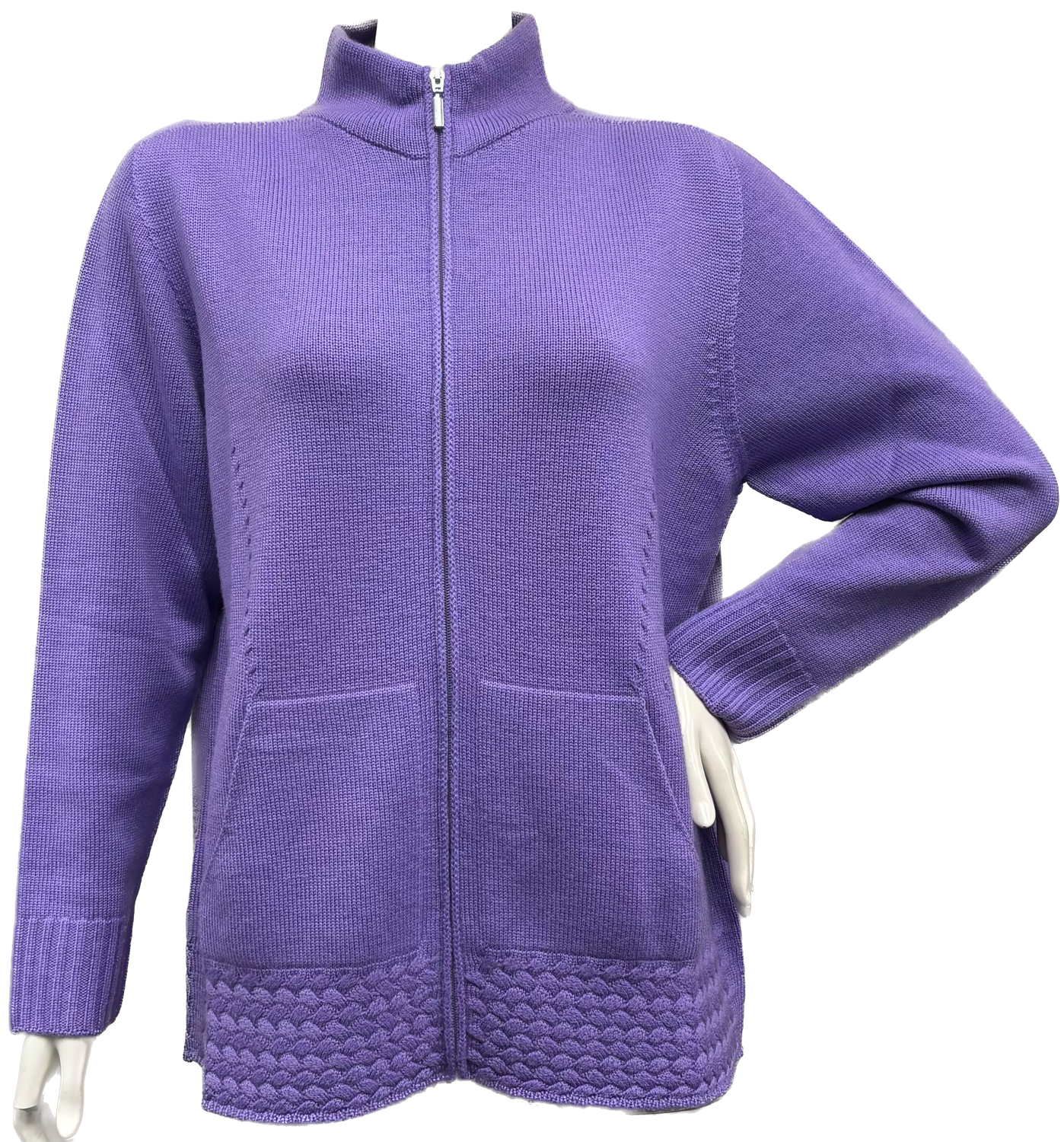 felpa con zip Carla Ferroni 4216
