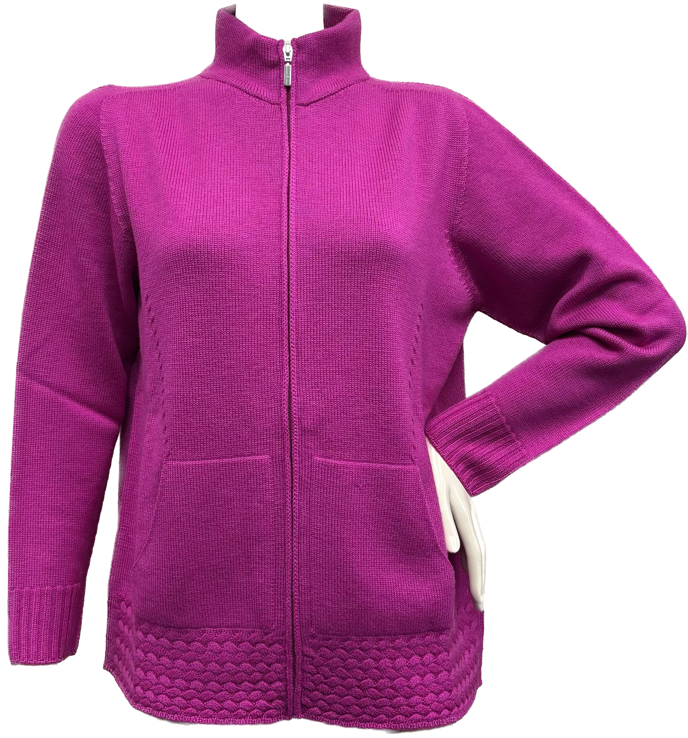 felpa con zip Carla Ferroni 4216