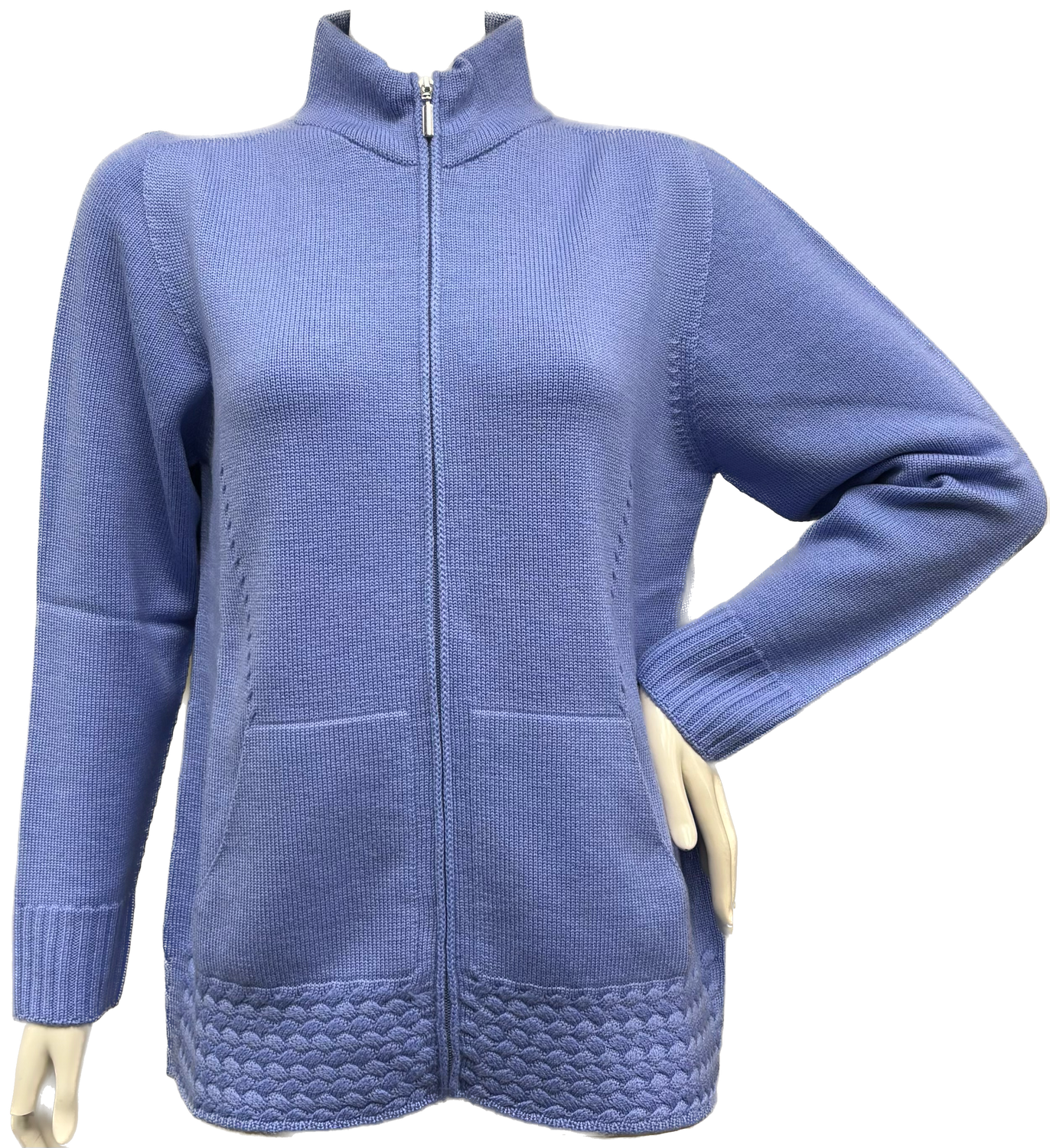 felpa con zip Carla Ferroni 4216
