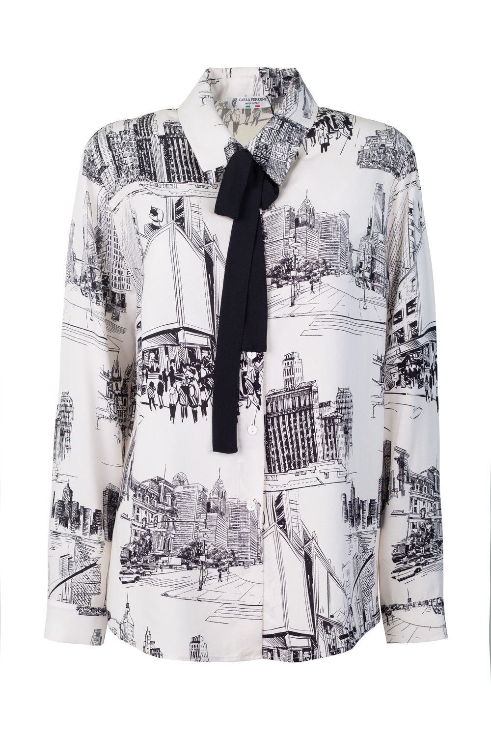 camicia fantasia Carla Ferroni 10496
