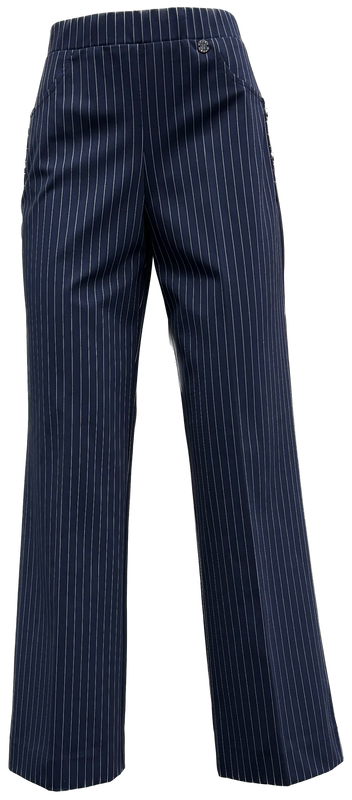 pantalone gessato Carla Ferroni 17933
