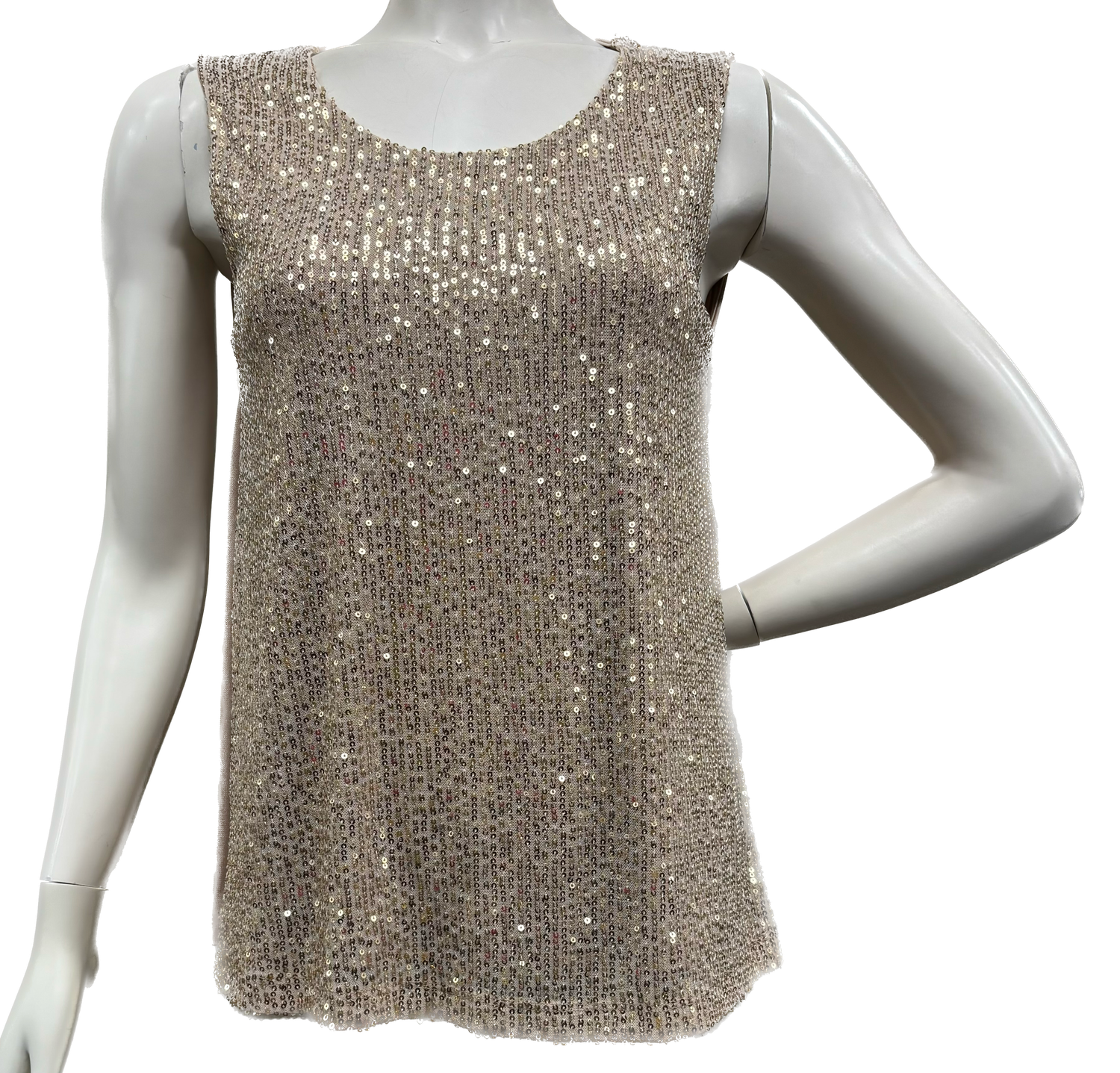 canotta paillettes Carla Ferroni 10631