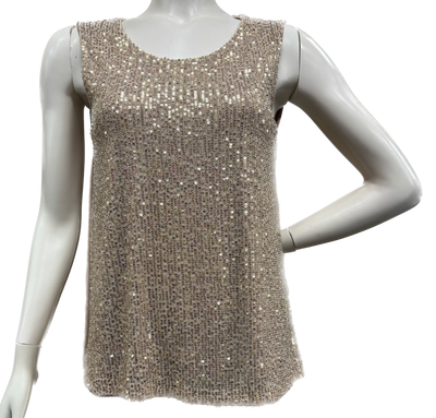 canotta paillettes Carla Ferroni 10631