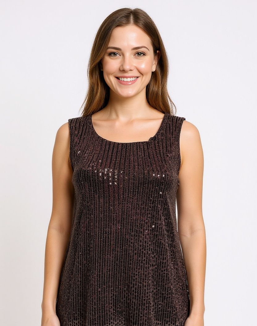 canotta paillettes Carla Ferroni 10631