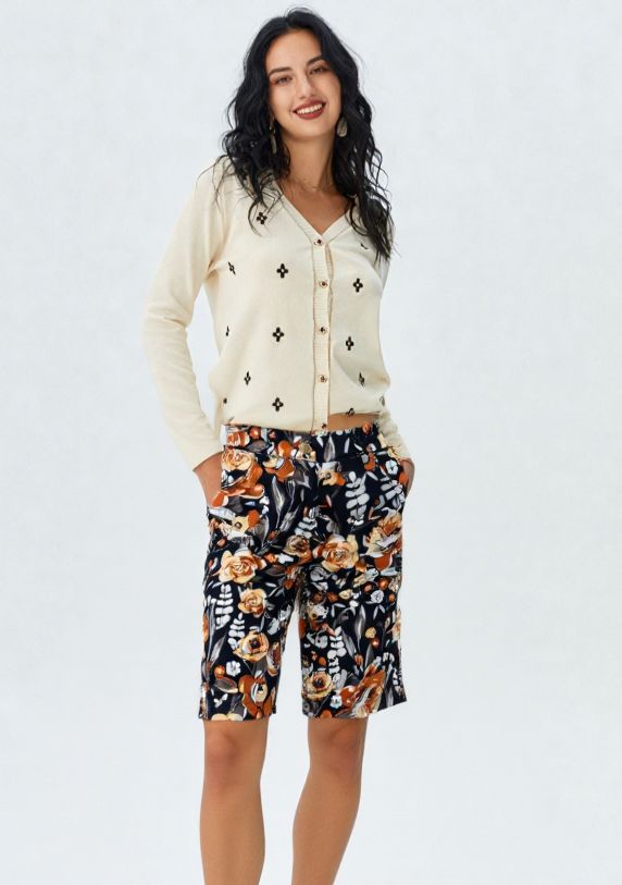 pantalone bermuda Carla Ferroni 10210