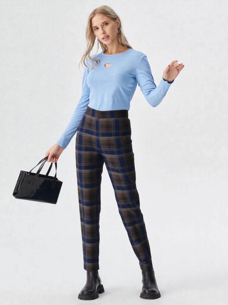 pantalone con elastico in vita Carla Ferroni 70044