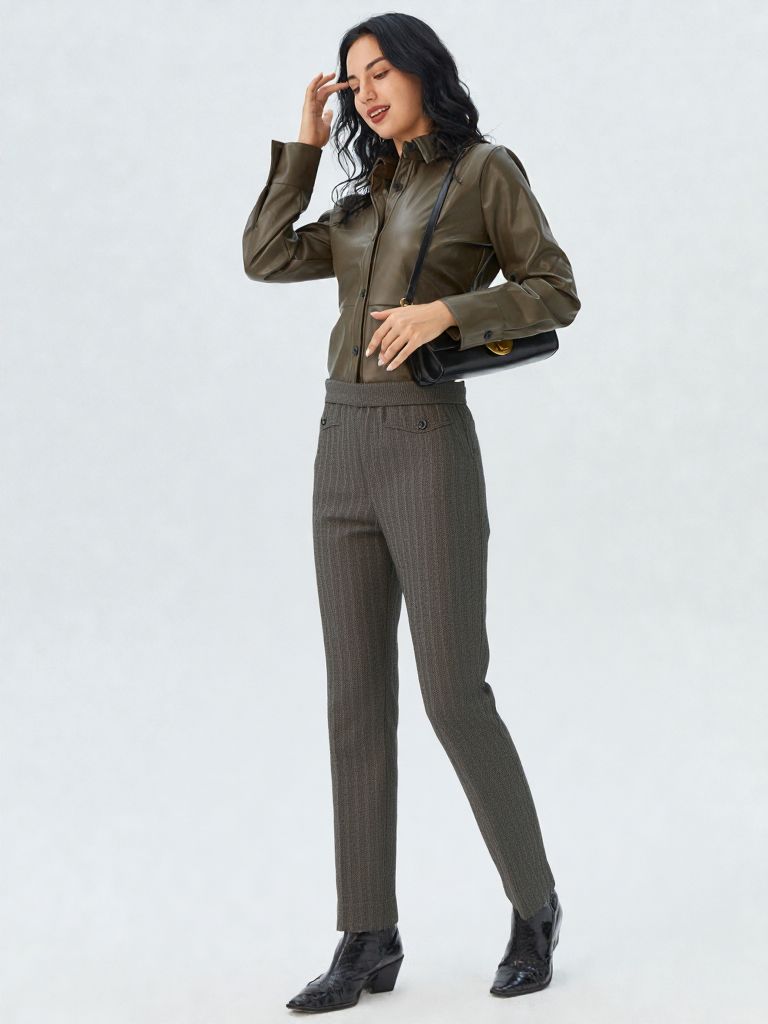pantalone con elastico in vita Carla Ferroni 70016