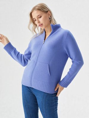 felpa con zip Carla Ferroni 4216