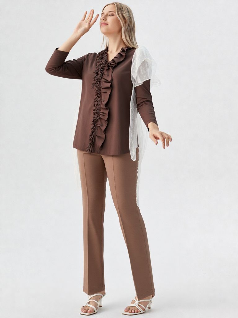 pantalone con elastico in vita Carla Ferroni 70031