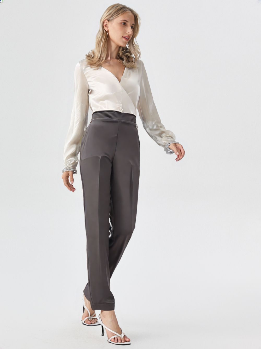 pantalone con elastico Carla Ferroni 17751