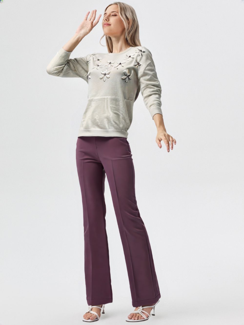 pantalone con elastico Carla Ferroni 17751