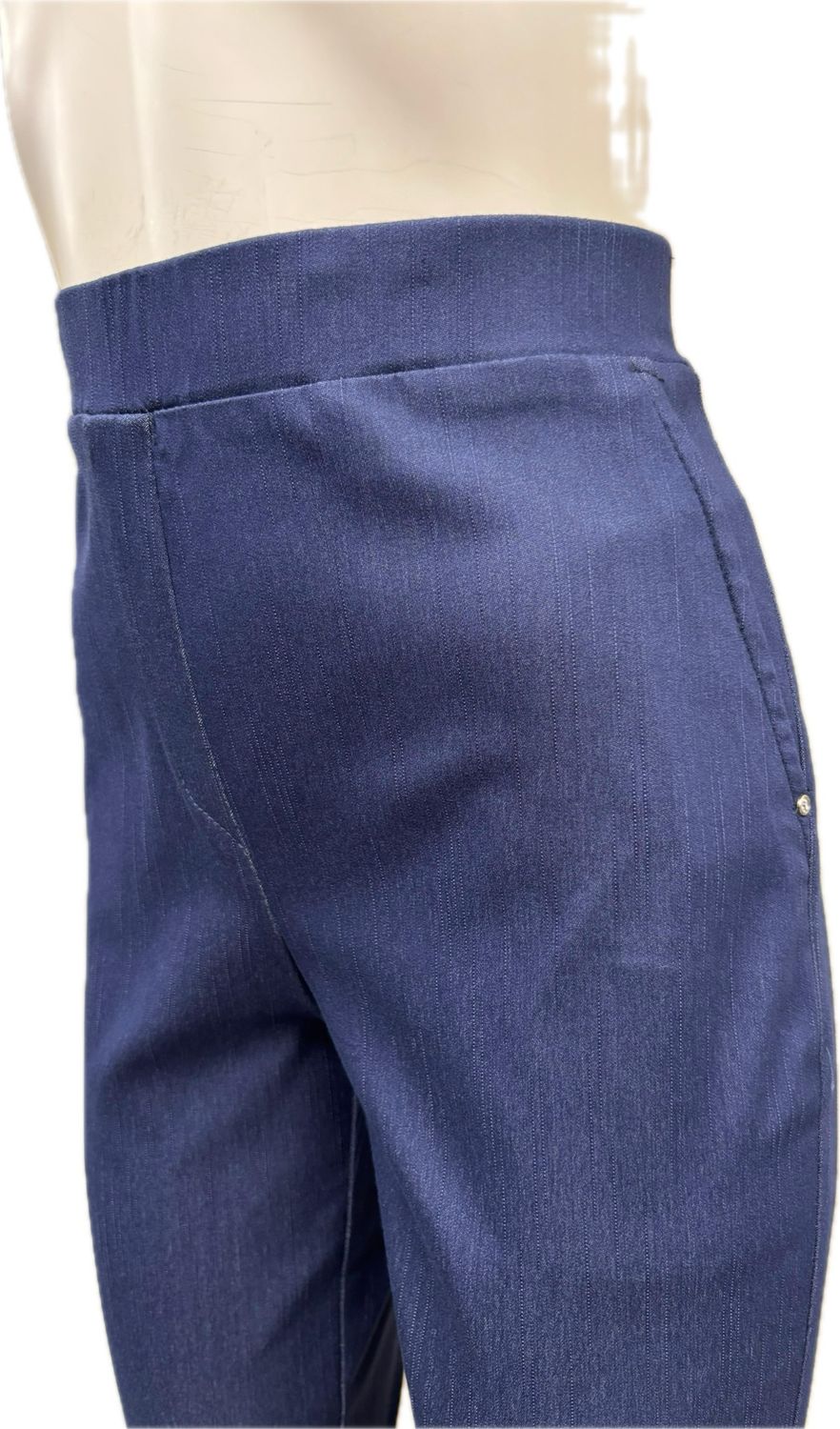 pantalone jeans con elastico in vita Carla Ferroni 70002