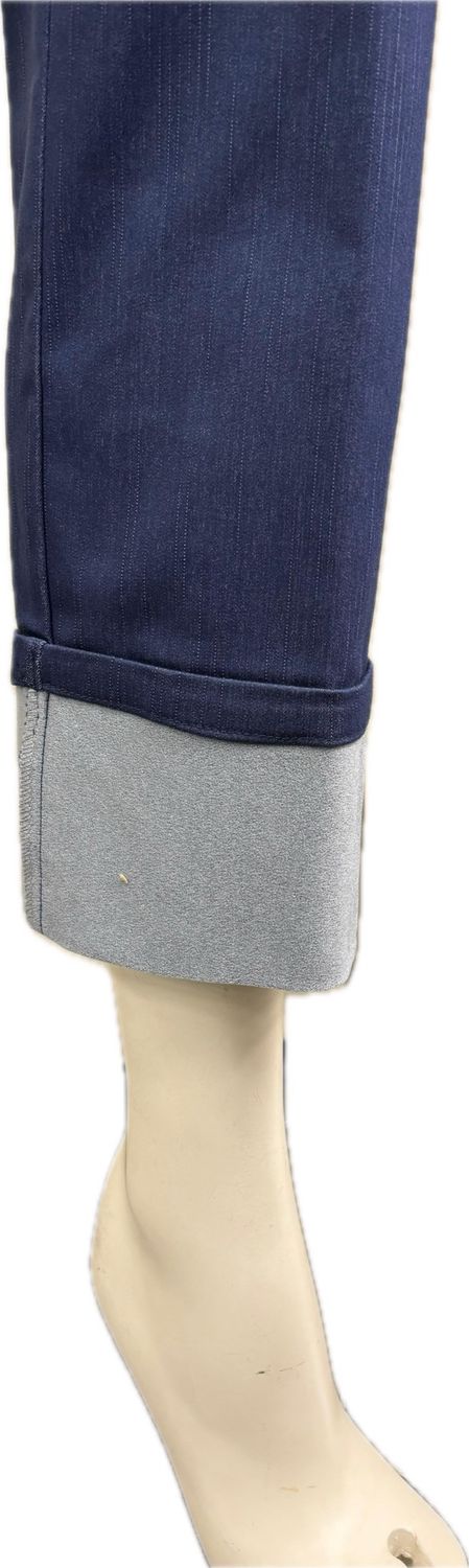 pantalone jeans con elastico in vita Carla Ferroni 70002