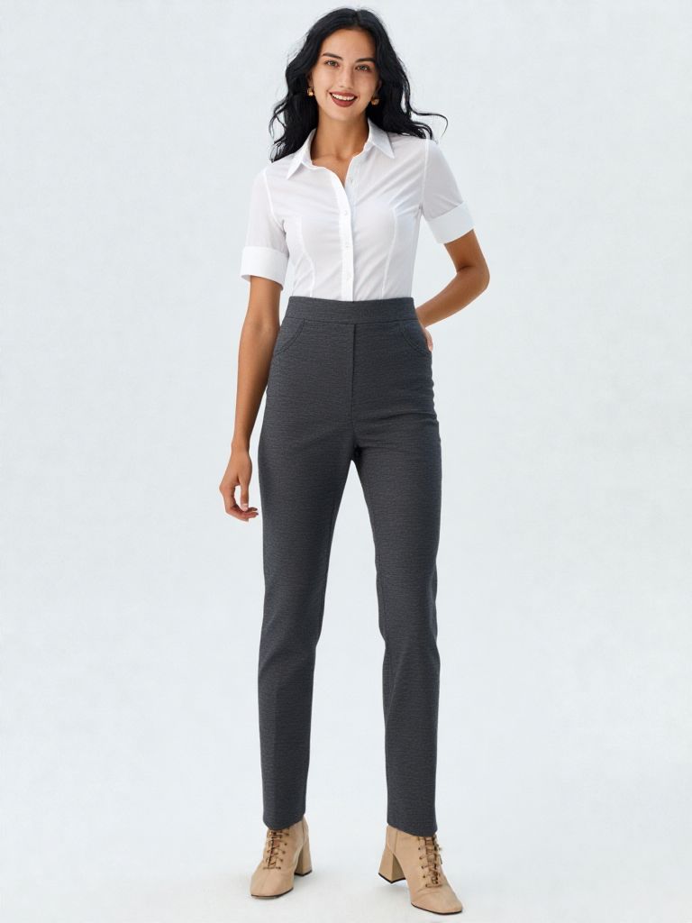 pantalone con elastico in vita Carla Ferroni 15937