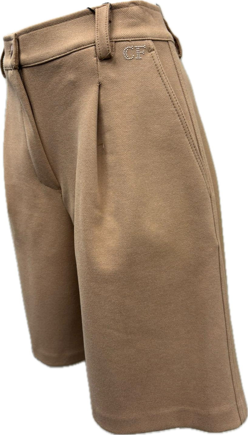 pantalone bermuda con zip Carla Ferroni 70108