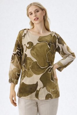 casacca a fiori Carla Ferroni 10399