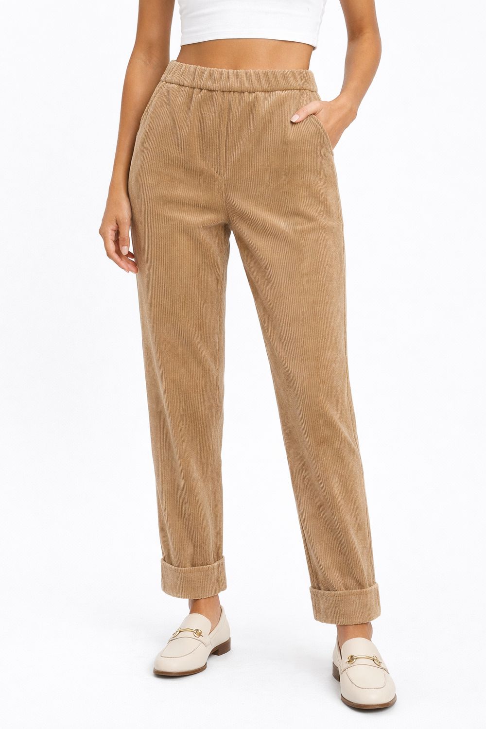 pantalone con elastico in vita Carla Ferroni 16229