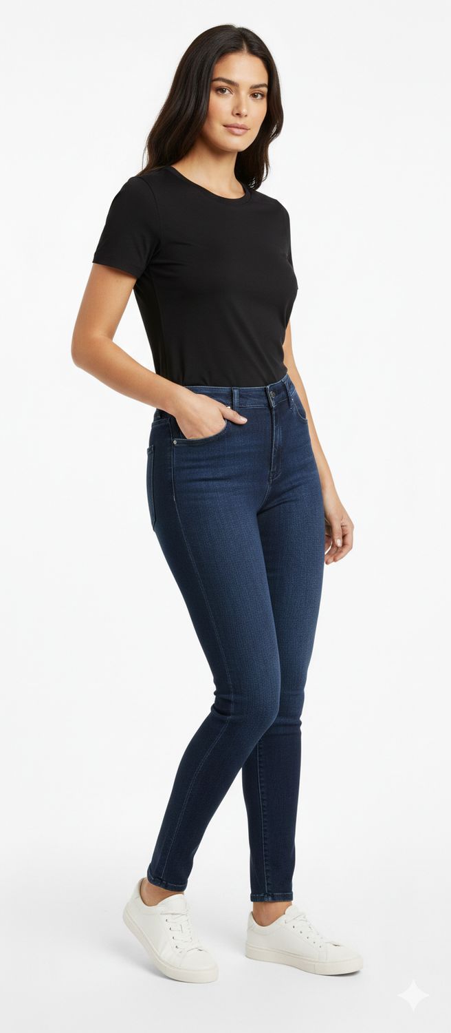 jeans con zip Carla Ferroni 21908