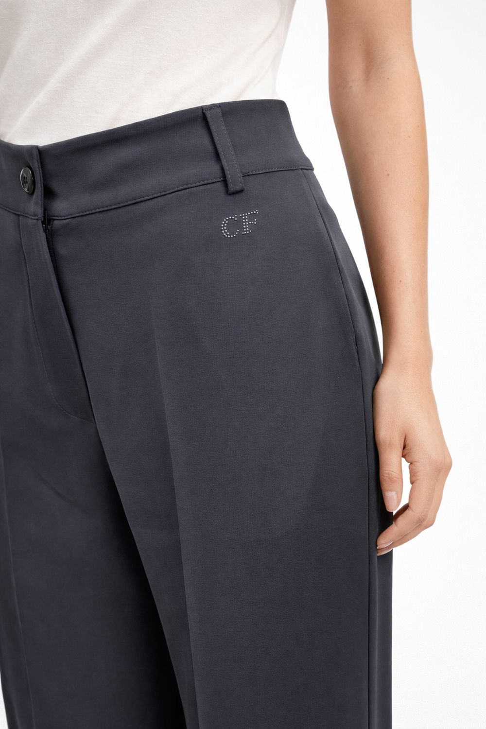 pantalone con zip e tasche Carla Ferroni 70241