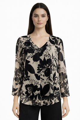 casacca fiori Carla Ferroni 50142