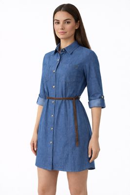 scamiciato vestito camicione Carla Ferroni 70189