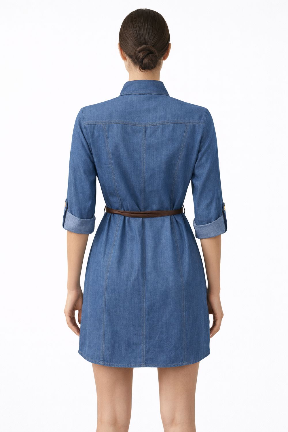 scamiciato vestito camicione Carla Ferroni 70189