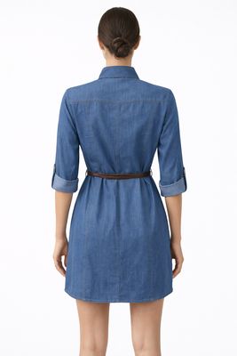 scamiciato vestito camicione Carla Ferroni 70189