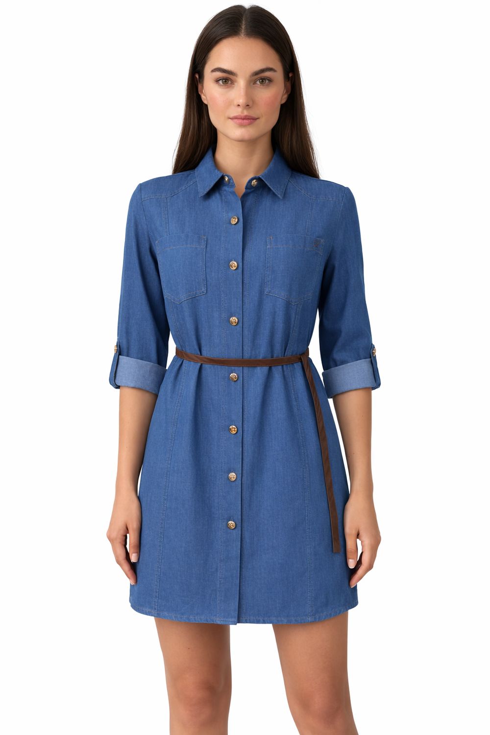 scamiciato vestito camicione Carla Ferroni 70189